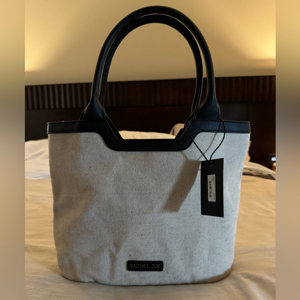 NWT, Rachel Zoe linen/cotton hand bag